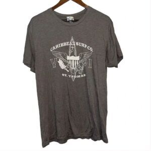 Men's Coastal Classics Caribbean Surf Co St. Thomas Grey T-Shirt